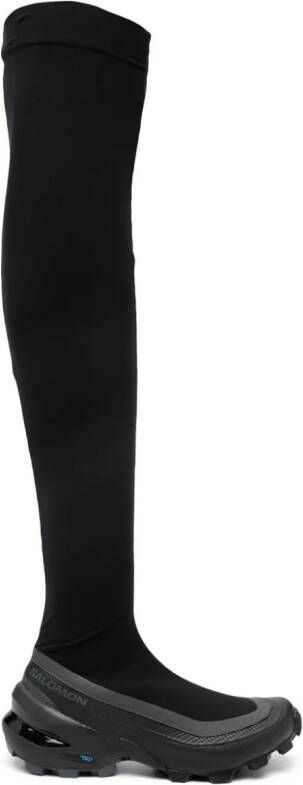 MM6 Maison Margiela X Salomon thigh-length chunky boots Black