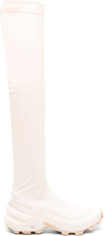 MM6 Maison Margiela X Salomon thigh-length chunky boots Neutrals