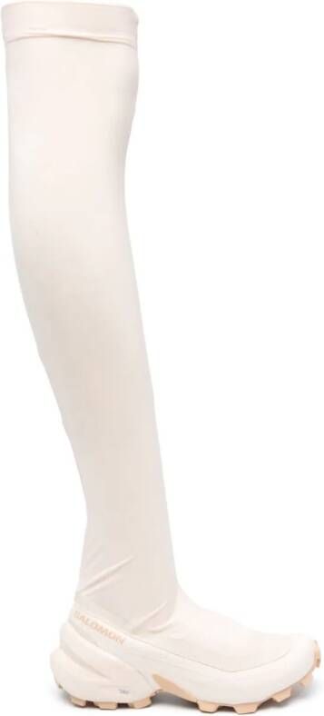 MM6 Maison Margiela X Salomon thigh-length chunky boots Pink