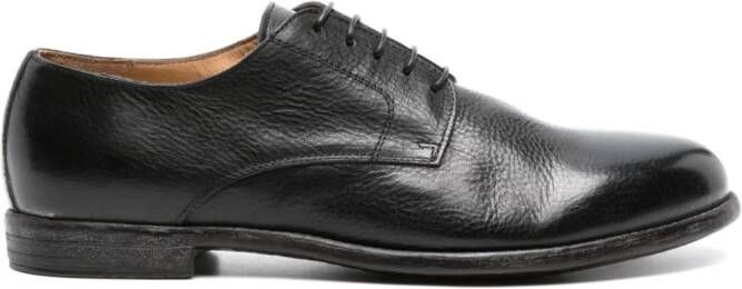 Moma almond-toe leather Derby shoes Black