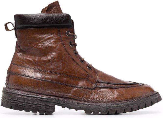 Moma lace-up ankle boots Brown