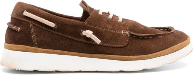 Moma lace-up boat shoes Brown