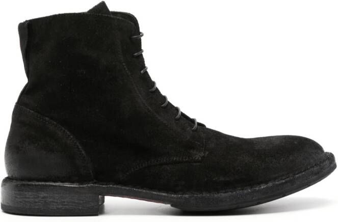Moma lace-up suede boots Black