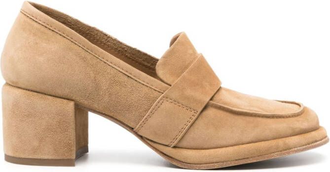 Moma Oliver Water suede pumps Brown