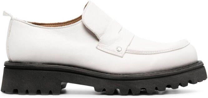Moma penny-slot leather loafers White