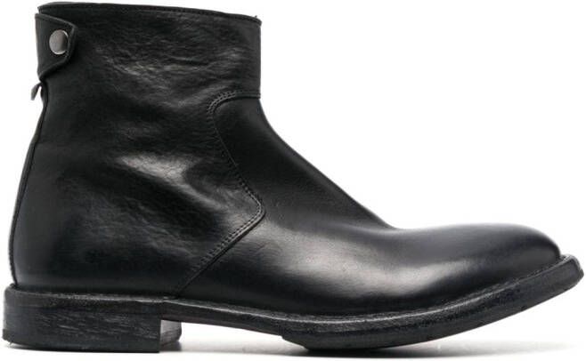 Moma smooth-grain leather boots Black