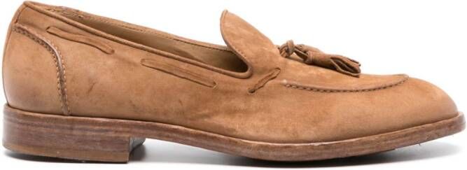 Moma tassel-detail suede loafers Brown
