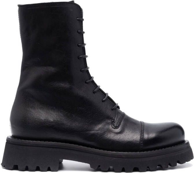 Moma Tronchetto leather ankle boots Black