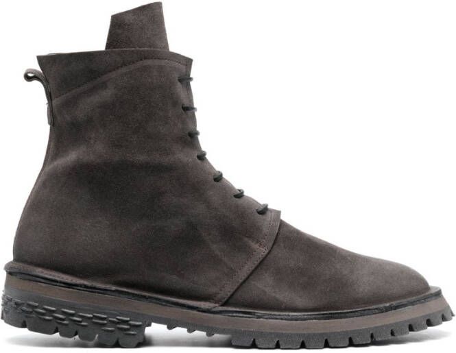 Moma Tronchetto suede ankle boots Grey