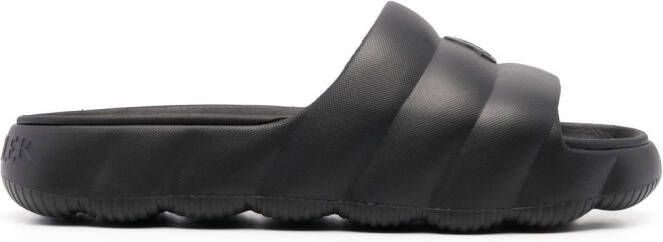 Moncler Lilo faux-quilted slides Black