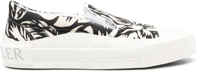 Moncler logo slip-on sneakers White