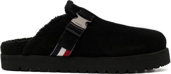 Moncler Mon Mules slip-on slides Black