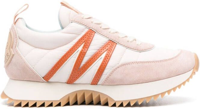 Moncler Pacey logo-appliqué sneakers Pink