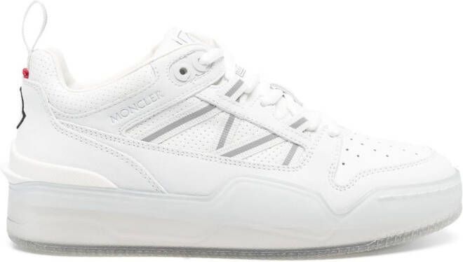 Moncler Pivot low-top leather sneakers White