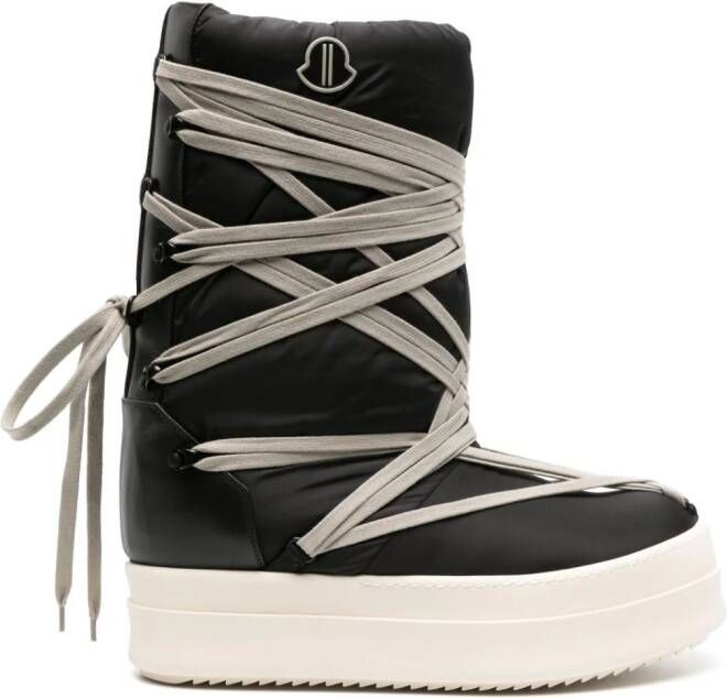 Rick Owens Bigrocks padded boots Black