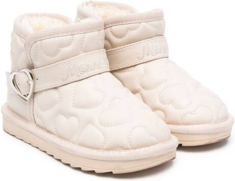 Monnalisa heart-motif ankle boots Neutrals