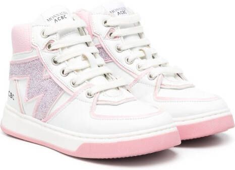 Monnalisa logo-patch high-top sneakers White