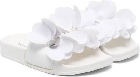 Monnalisa logo-plaque open-toe slides White