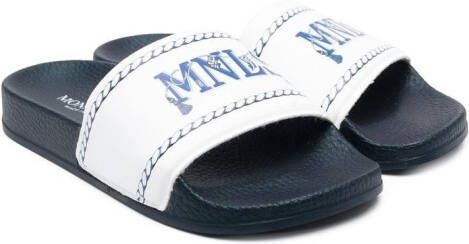 Monnalisa logo-print slides White