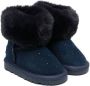 Monnalisa shearling-detail ankle boots Blue - Thumbnail 1