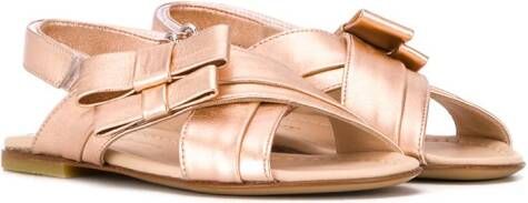 MONTELPARE TRADITION crossover straps sandals Pink