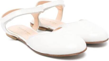 MONTELPARE TRADITION patent leather sandals White