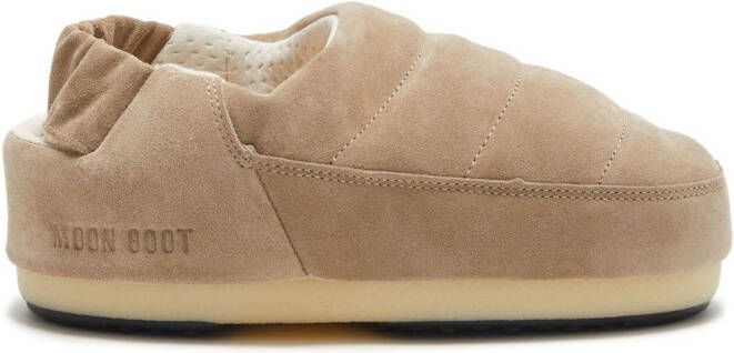 Moon Boot Evolution suede slippers Neutrals