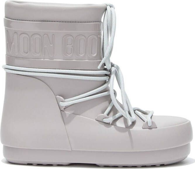 Moon Boot low-top lace-up boots Grey