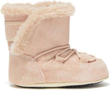 Moon Boot Kids Crib suede ankle boots Neutrals
