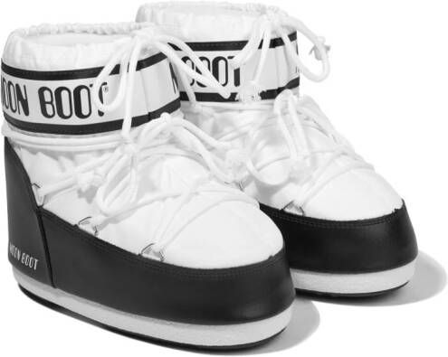 Moon Boot Kids Icon Low lace-up snow boots White