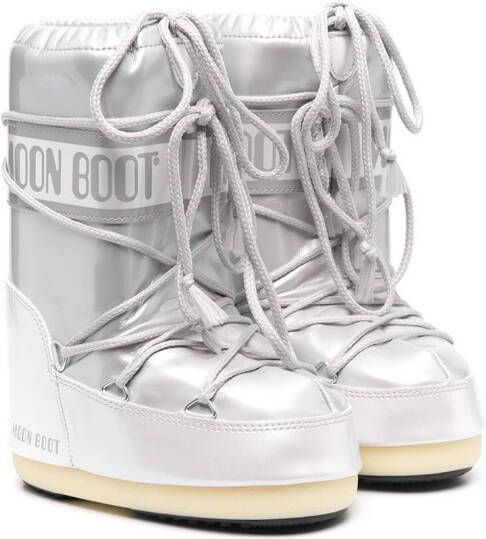 Moon Boot Kids Moon logo padded boots White