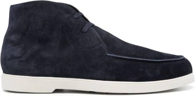 Moorer Bruschi suede boots Blue