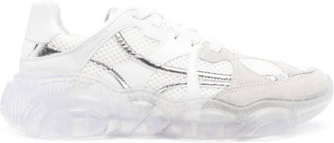 Moschino chunky lace-up sneakers White