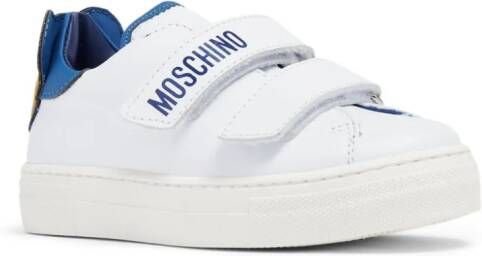 Moschino Kids Teddy Bear touch-strap sneakers White