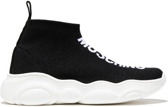 Moschino Kids Teddy sole logo sneakers Black