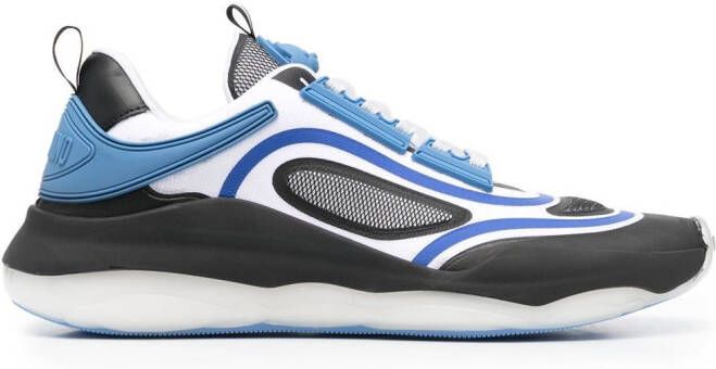 Moschino panelled low-top sneakers Black