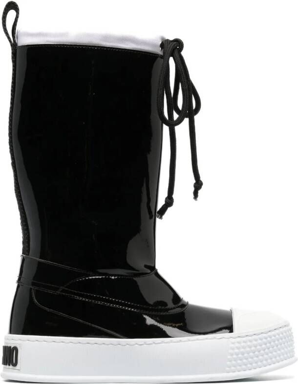 Moschino rubber-toecap platform boots Black