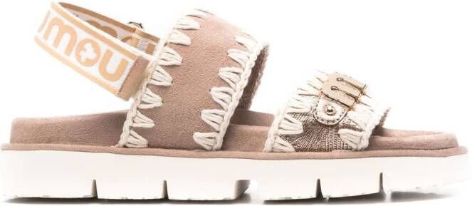 Mou Bio strappy sandals Brown