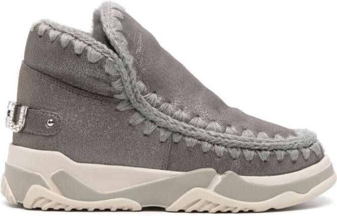 Mou leather sneakers Grey