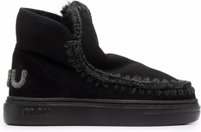 Mou Eskimo leather boots Black