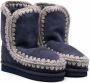 Mou Kids contrast-stitch ankle boots Blue - Thumbnail 1