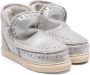 Mou Kids Eskimo whipstitch-detail boots Silver - Thumbnail 1