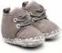 Mou Kids knitted stitch detail boots Grey - Thumbnail 1