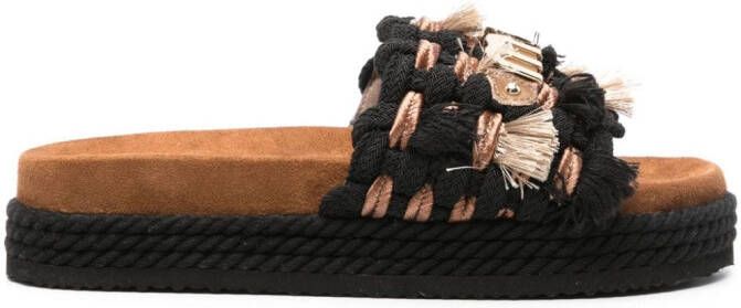 Mou rope-band slides Black