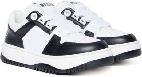 MSGM Kids two-tone colour-block sneakers Black