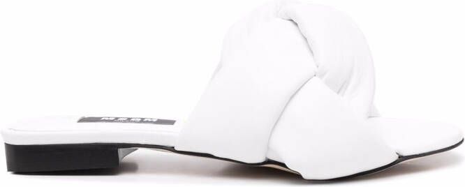 MSGM knot-detail sandals White