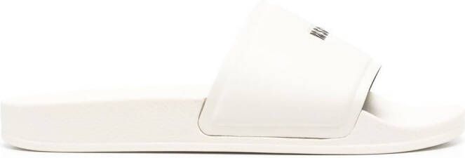 MSGM logo-print sliders Neutrals