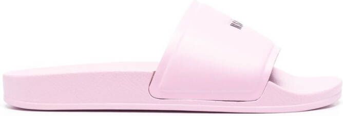 MSGM logo-print sliders Pink
