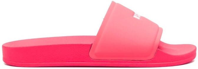 MSGM logo-print sliders Pink