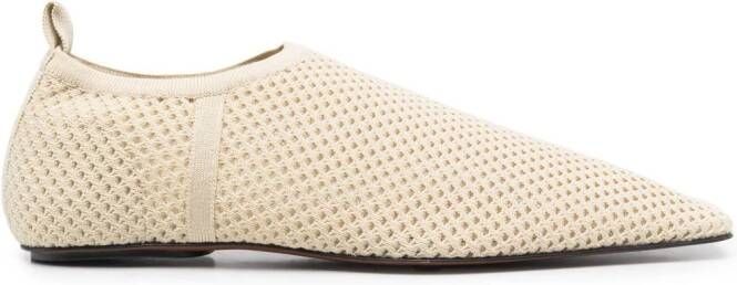 Nanushka Bujum mesh-knit slip-on shoes Neutrals